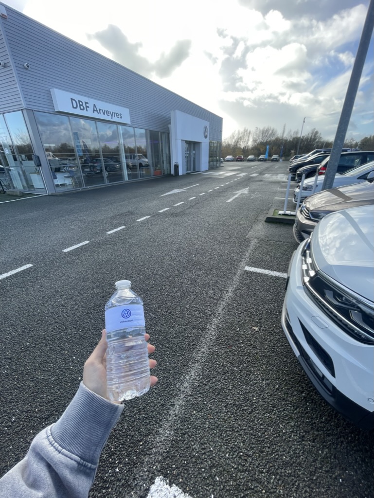 Bouteille d'eau personnalisé.