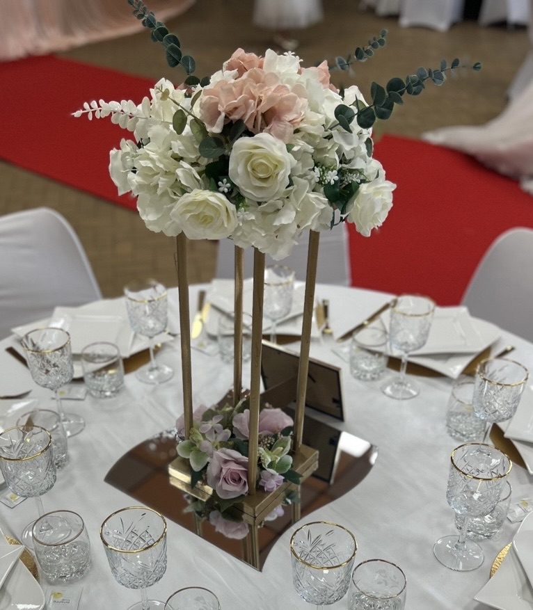 Centre de table Gold Carrée